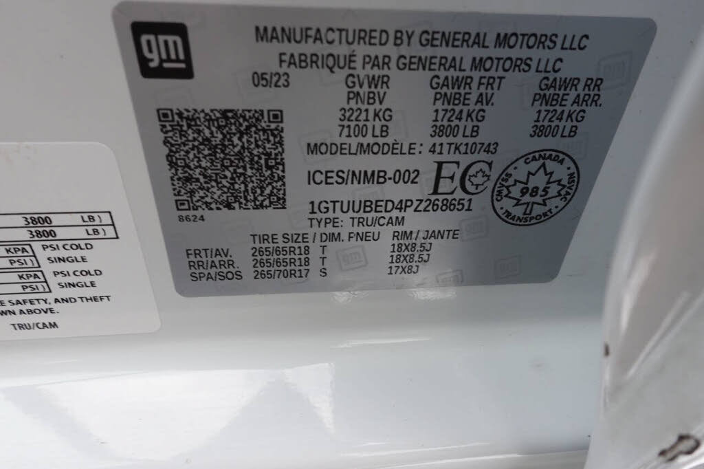 Used 2023 GMC Sierra 1500 SLE w/ X31 Off-Road Package AWD/4WD image 21
