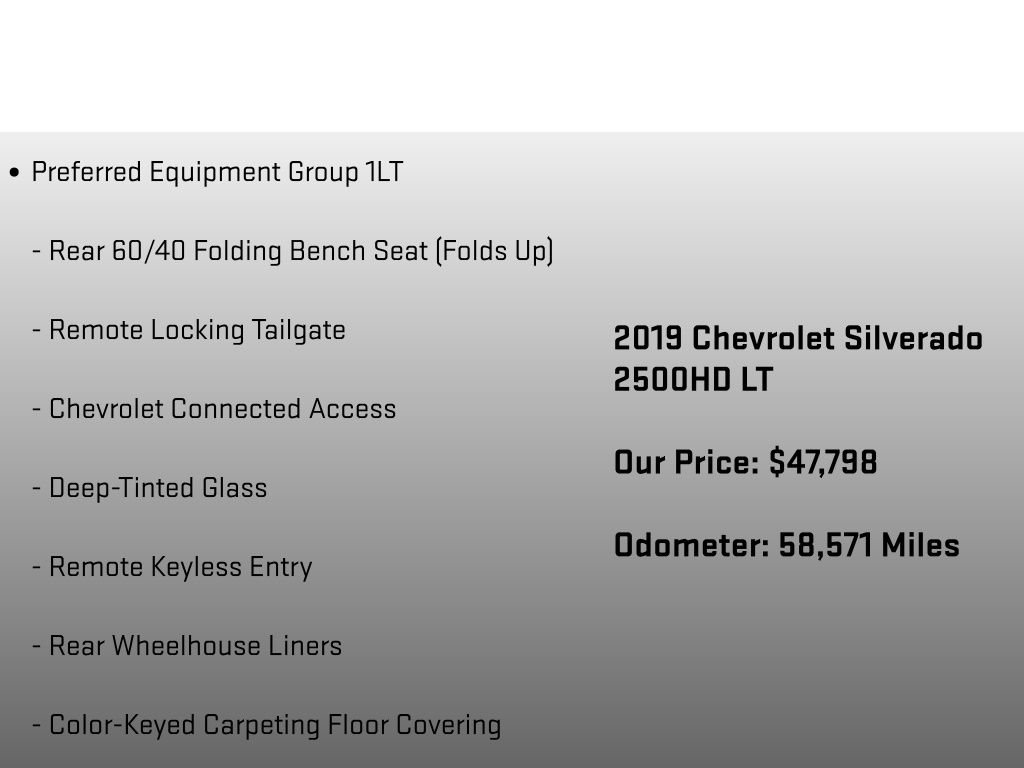 Used 2019 Chevrolet Silverado 2500 LT w/ Snow Plow Prep Package AWD/4WD image 6