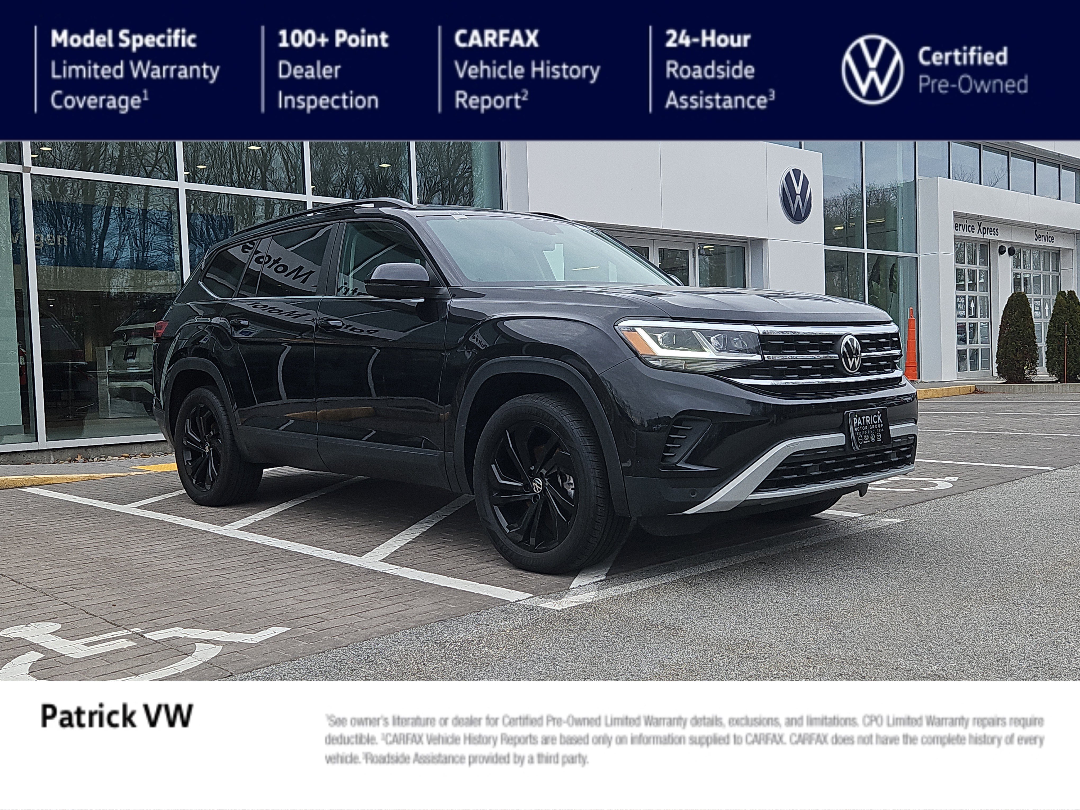 Certified 2023 Volkswagen Atlas SE w/ Black Wheel Package image 1