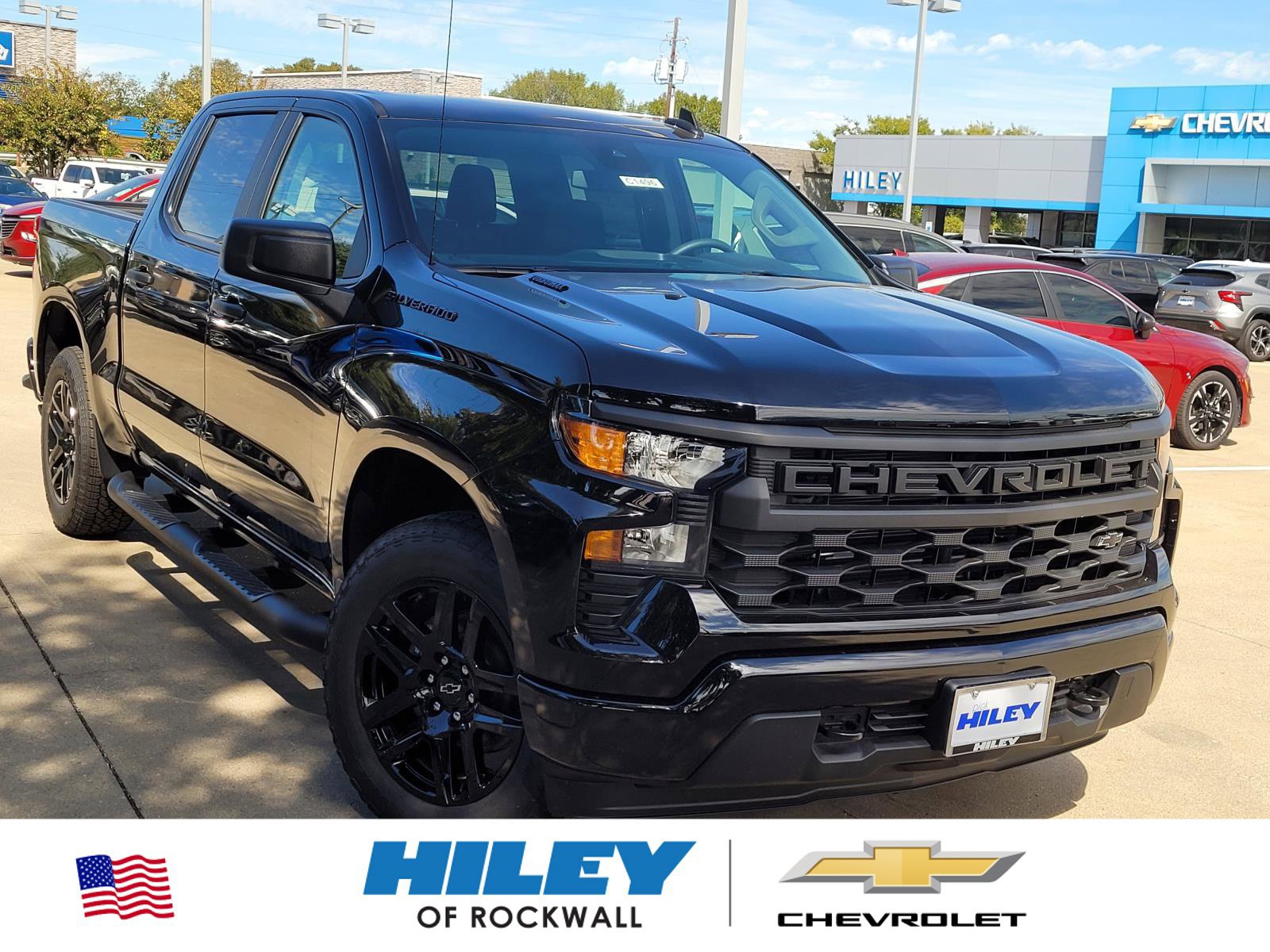 New 2026 Chevrolet Silverado 1500 Custom w/ Turbomax Blackout Package RWD 360° Tour