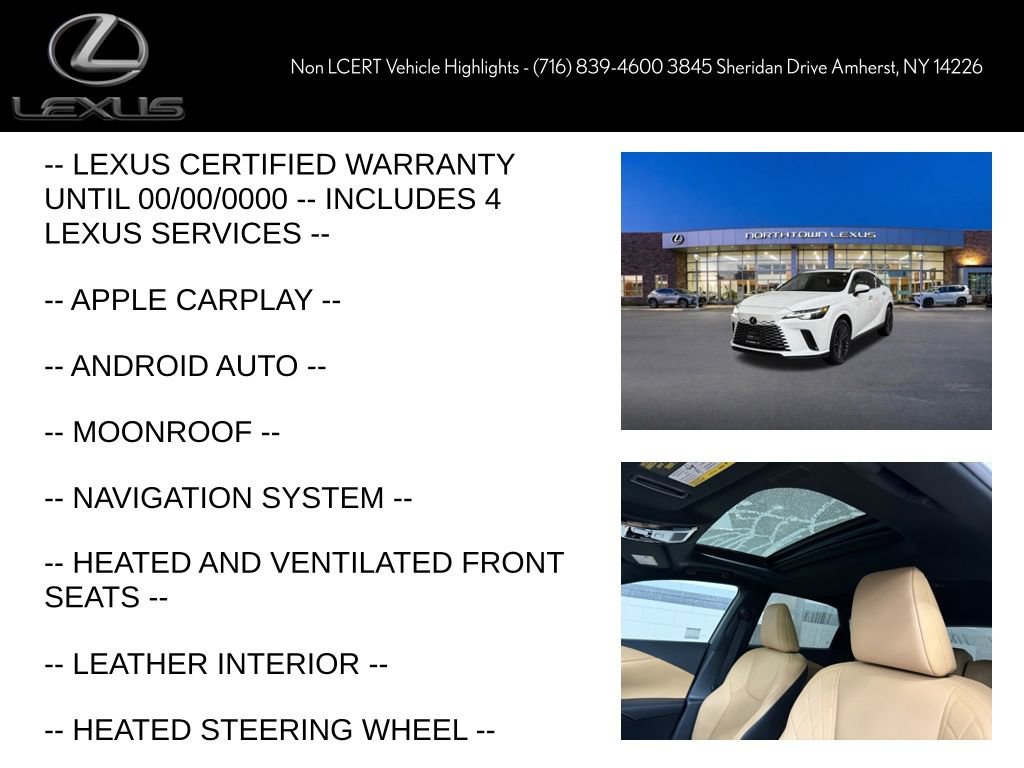 Certified 2025 Lexus RX 350h w/ Kick Sensor & Tow Package AWD/4WD image 6