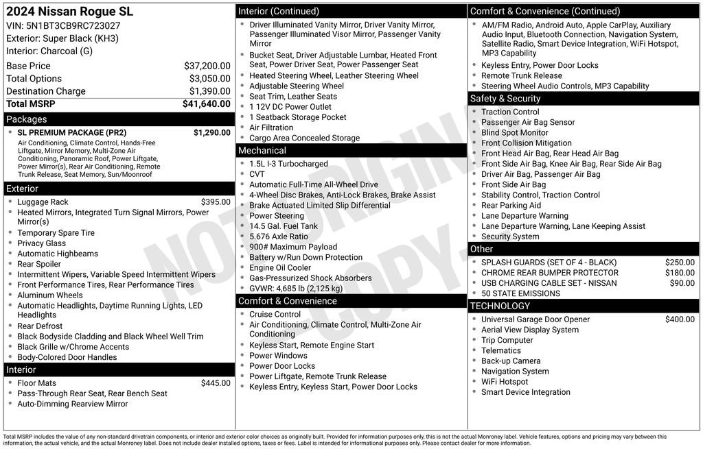 Used 2024 Nissan Rogue SL w/ SL Premium Package image 5