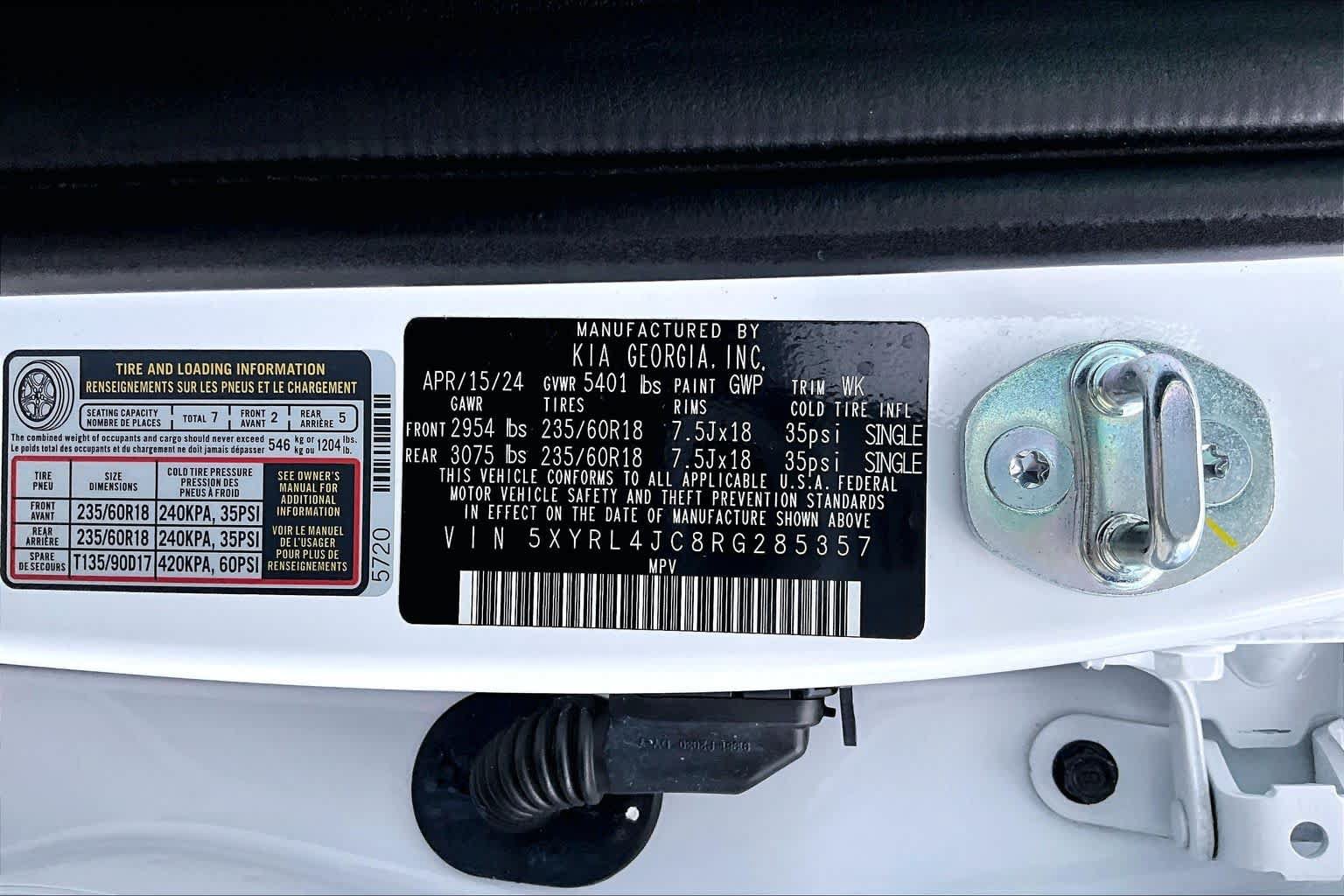Certified 2024 Kia Sorento S FWD image 33