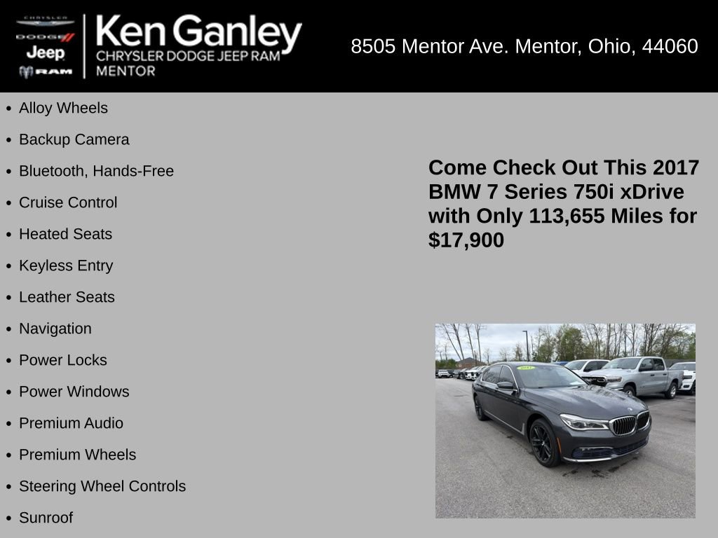 Used 2017 BMW 750i xDrive AWD/4WD image 5