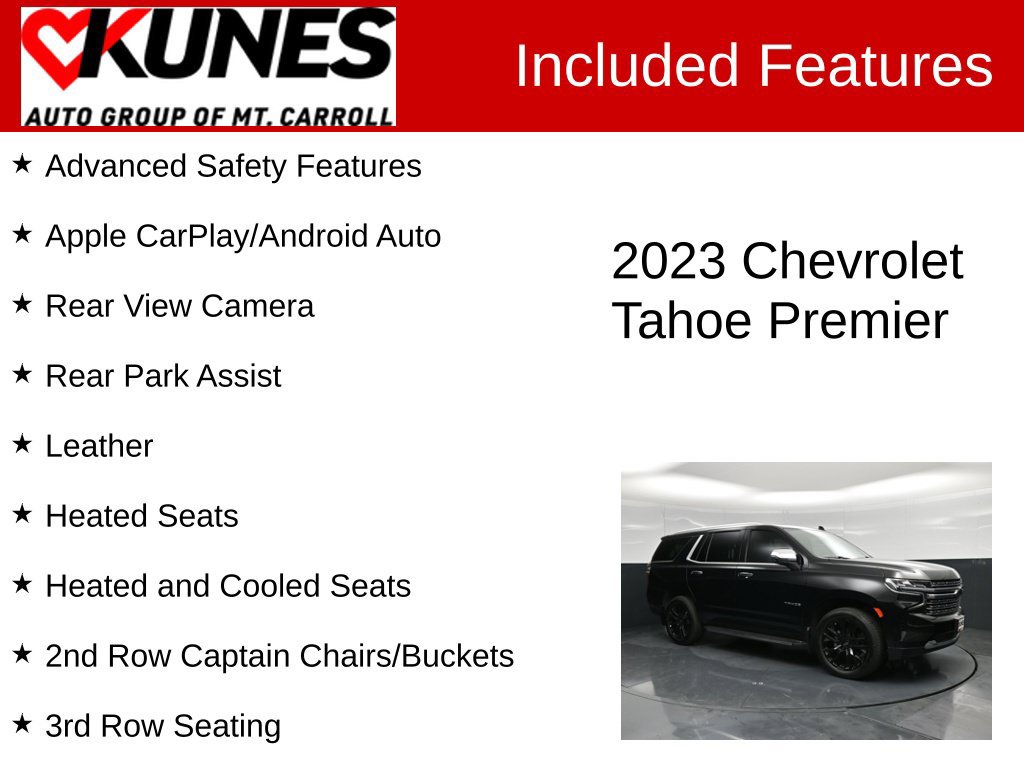 Used 2023 Chevrolet Tahoe Premier w/ Advanced Technology Package AWD/4WD image 3