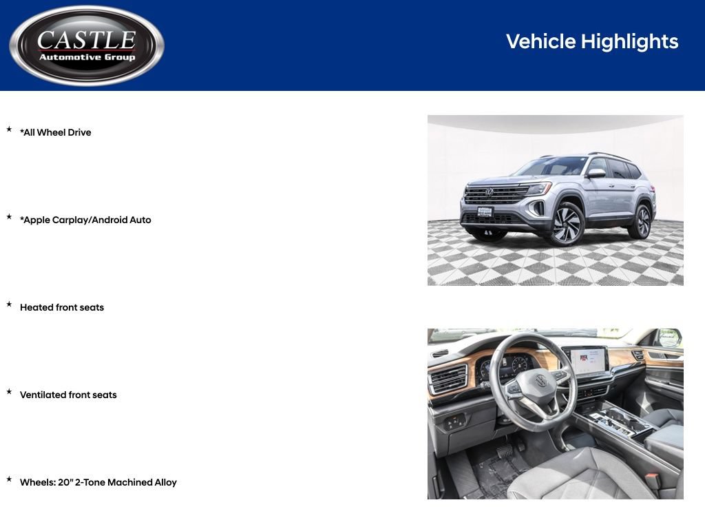 Certified 2024 Volkswagen Atlas SE AWD/4WD image 3