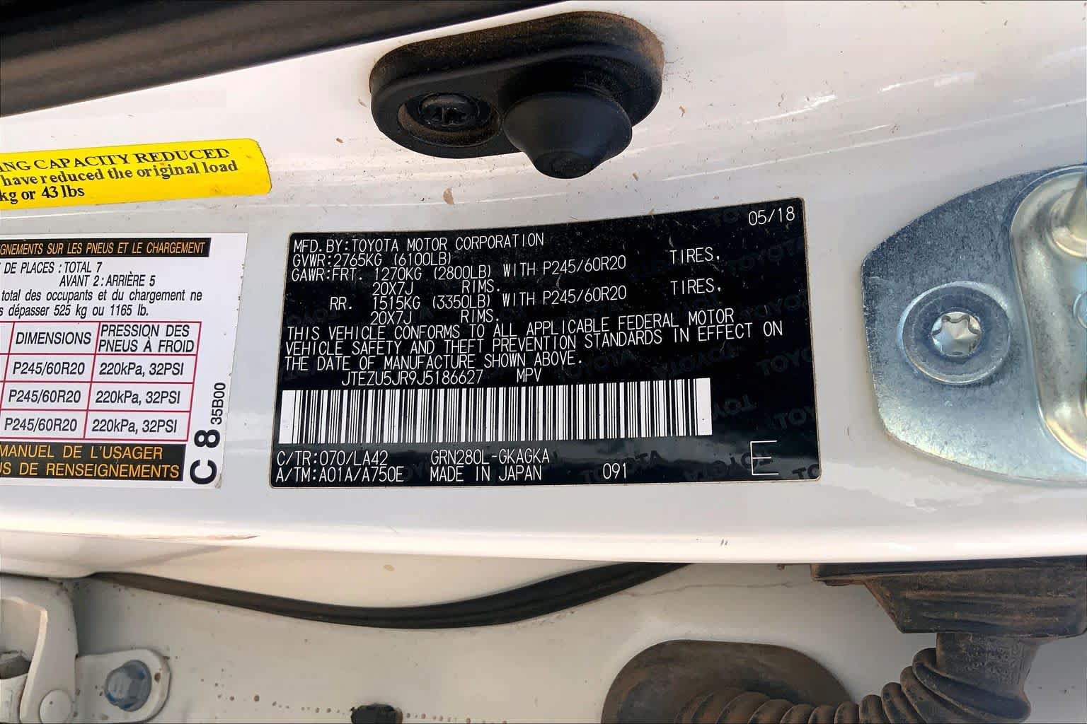 Used 2018 Toyota 4Runner Limited RWD image 36