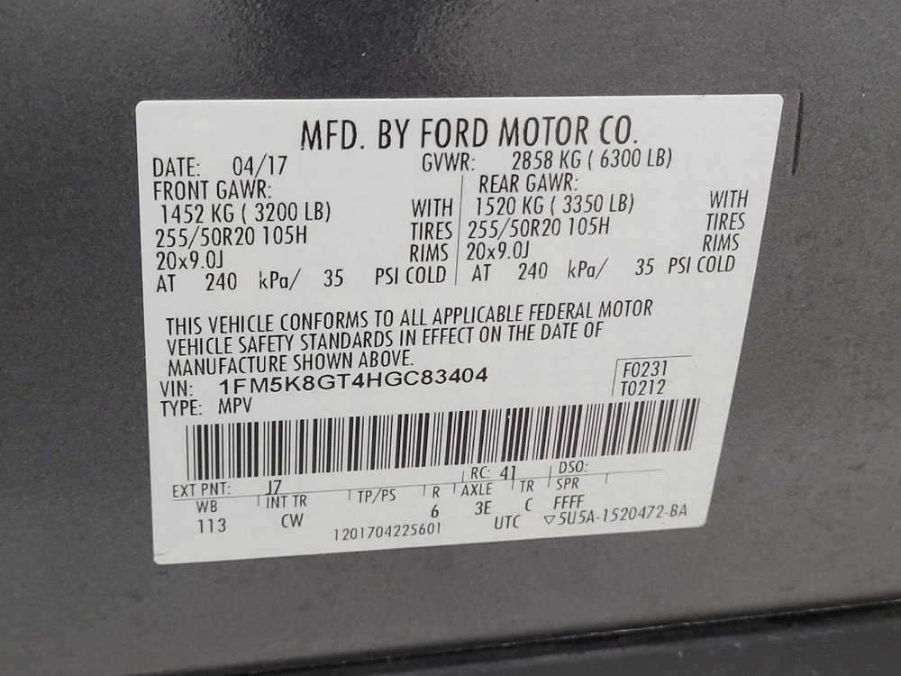 Used 2017 Ford Explorer Sport AWD/4WD image 33