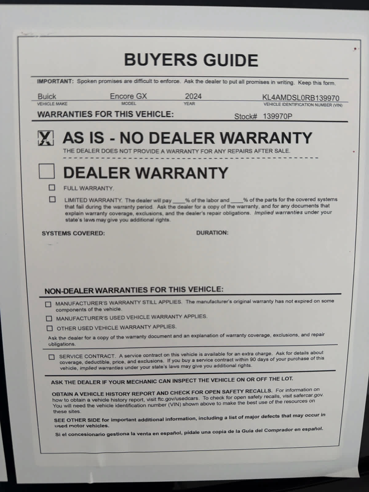 Used 2024 Buick Encore GX Sport Touring FWD image 31