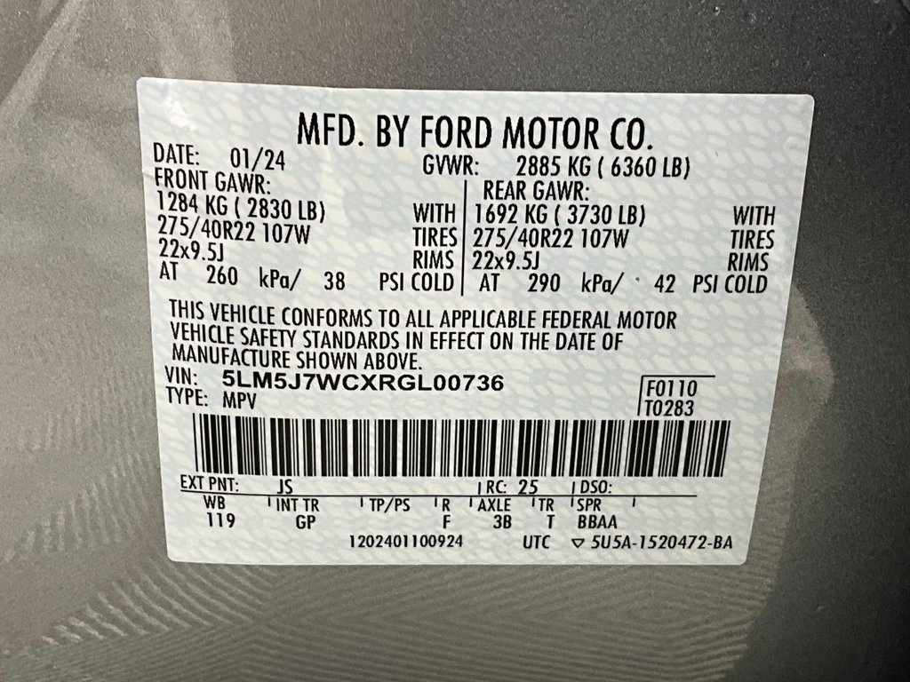 Certified 2024 Lincoln Aviator Reserve w/ Equipment Group 201A image 31