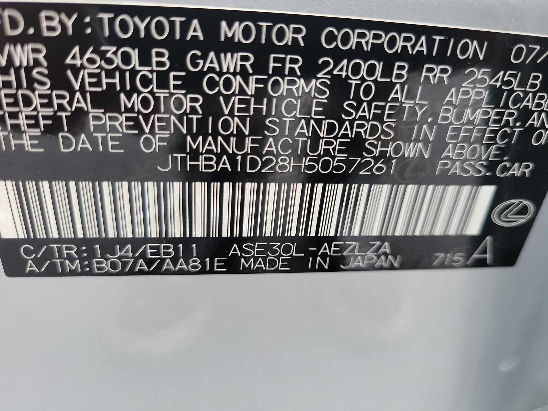 Used 2017 Lexus IS 200t RWD image 36