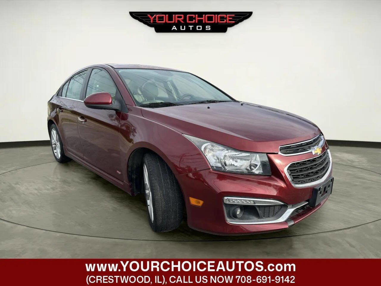 Used 2015 Chevrolet Cruze LTZ w/ Sun, Sound and Sport Package FWD image 7