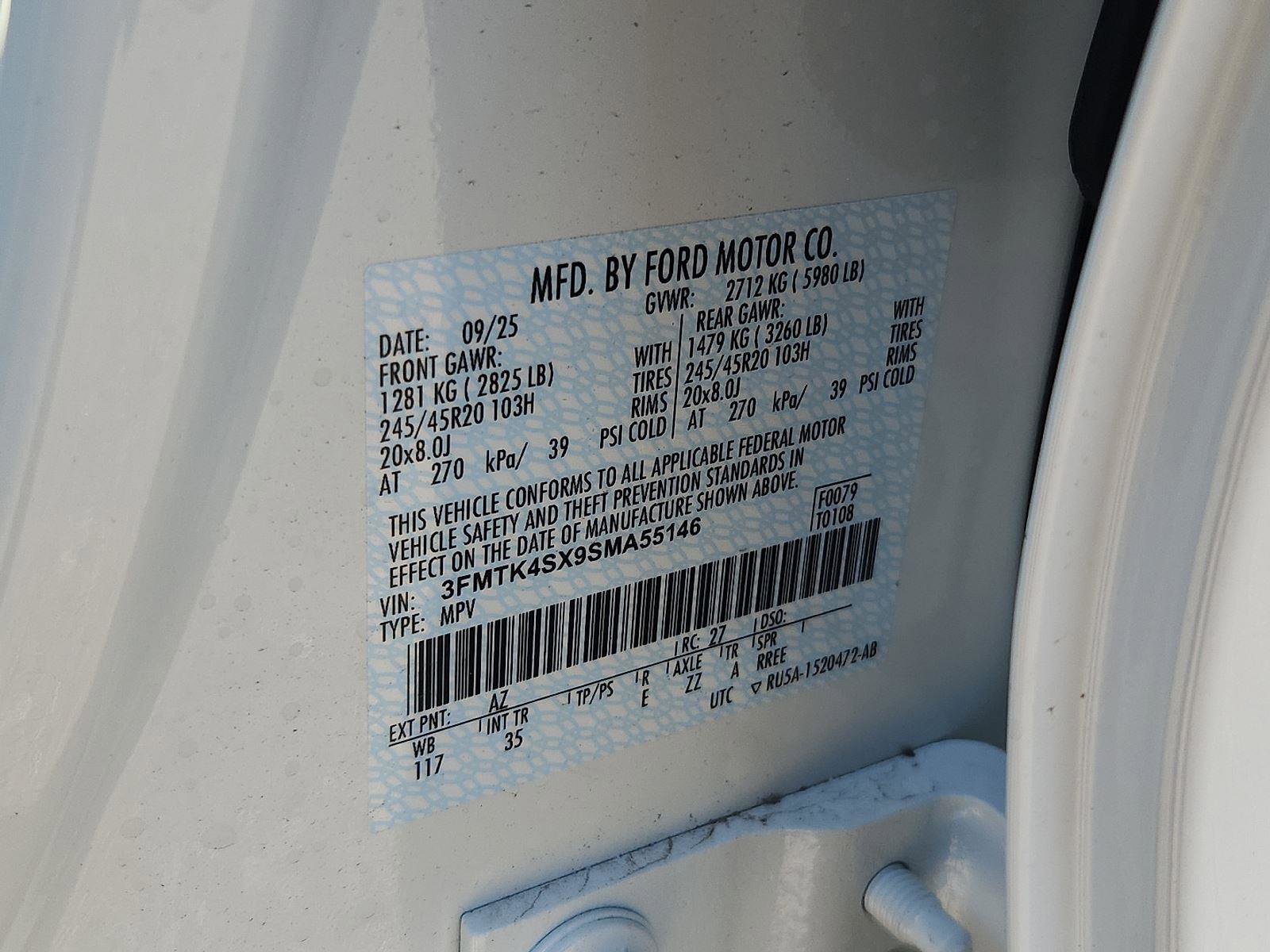 New 2025 Ford Mustang Mach-E GT w/ Interior Protection Package image 10