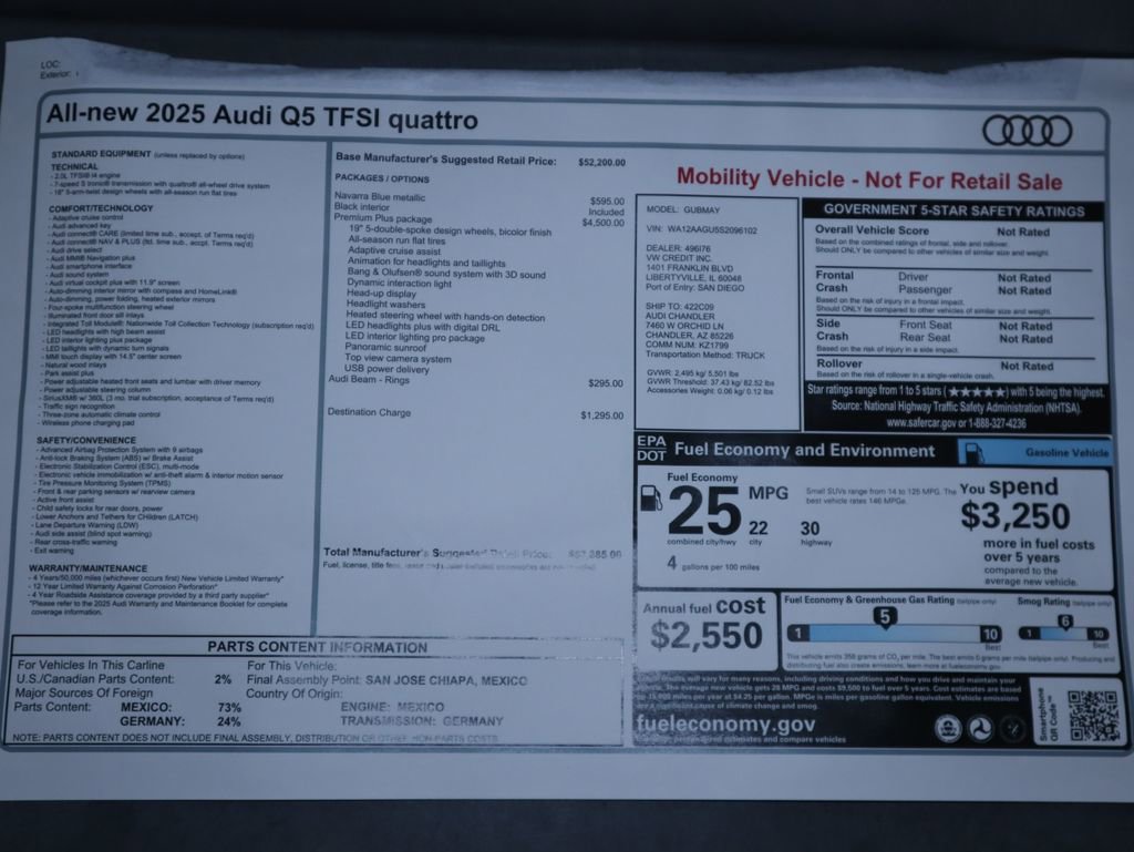 Used 2025 Audi Q5 Premium Plus w/ Premium Plus image 9