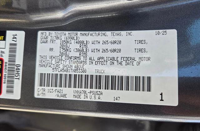 Certified 2026 Toyota Tundra SR5 image 23