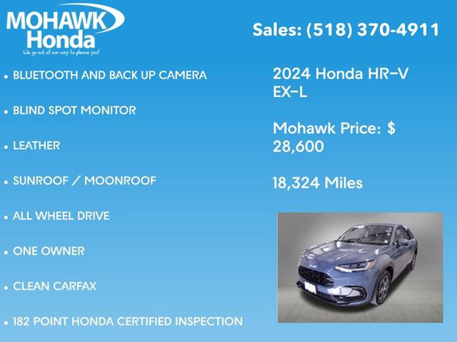 Certified 2024 Honda HR-V EX-L image 8