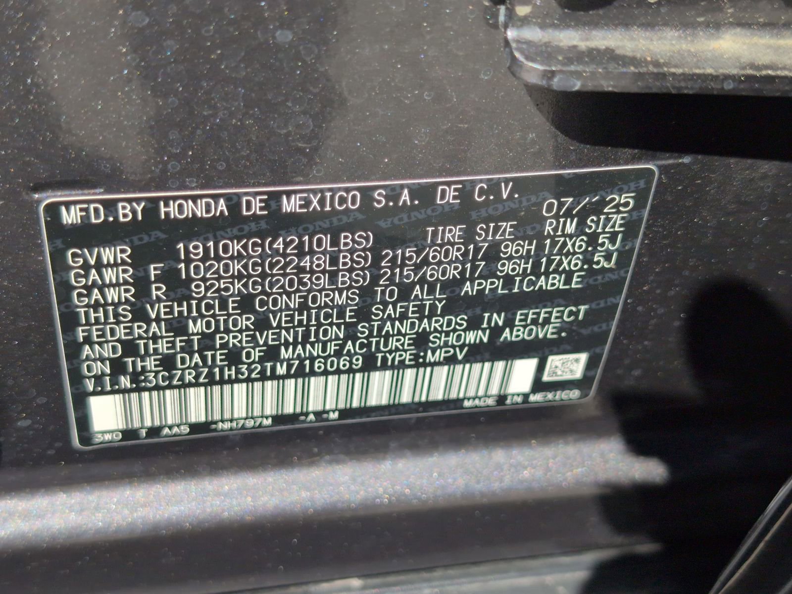 Used 2026 Honda HR-V LX image 33