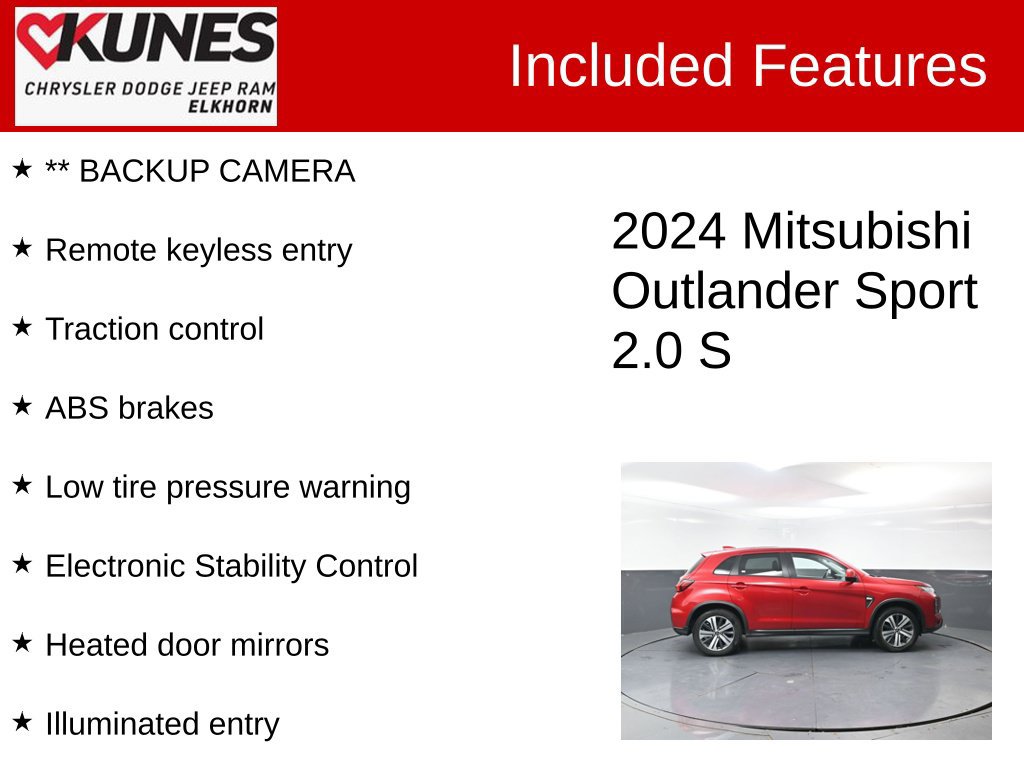 Used 2024 Mitsubishi Outlander Sport AWD image 3