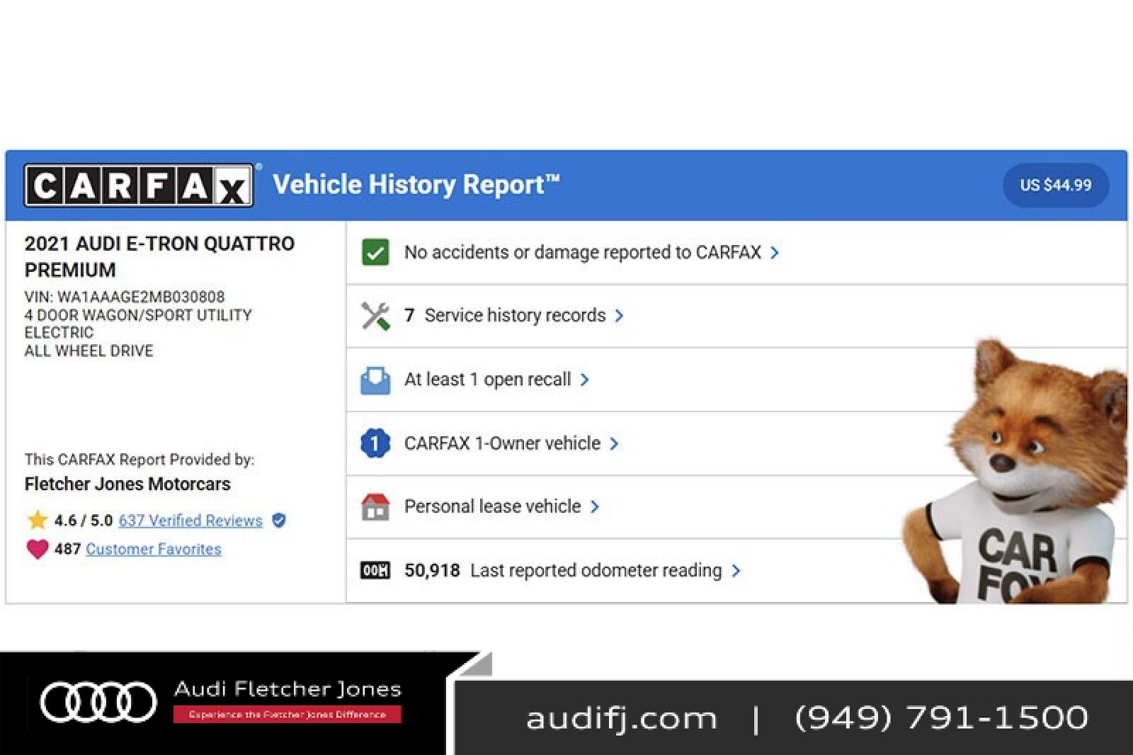 Used 2021 Audi e-tron Premium w/ Convenience Plus Package image 2