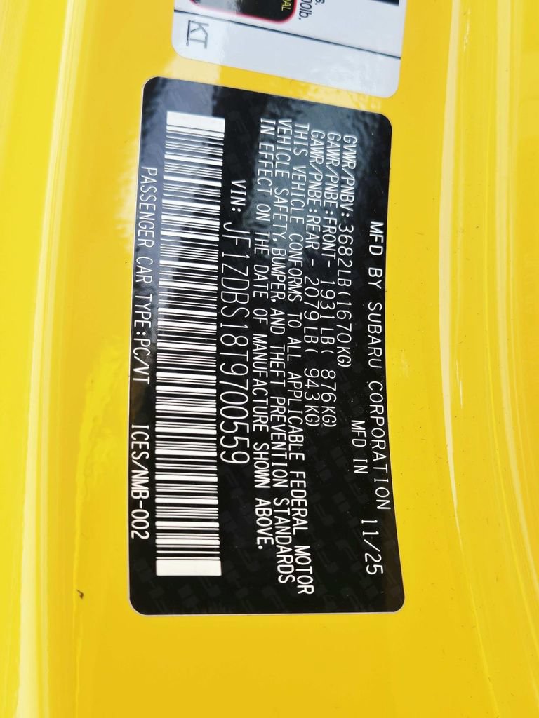 Used 2026 Subaru BRZ Series.Yellow RWD image 32