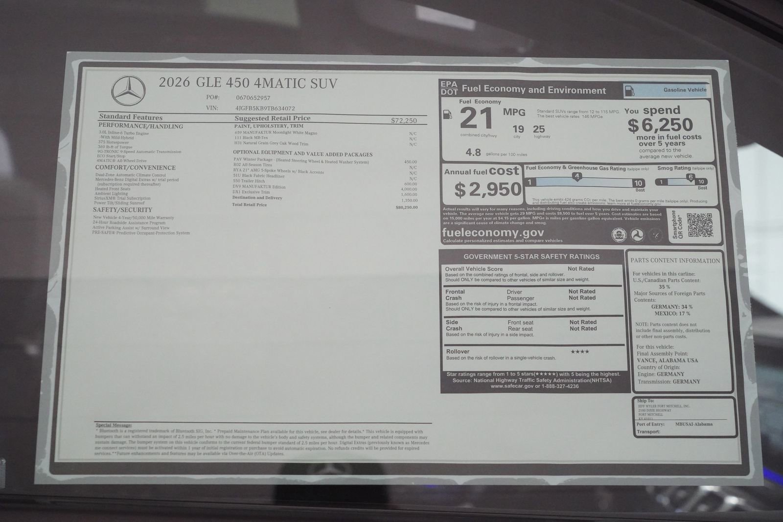 New 2026 Mercedes-Benz GLE 450 4MATIC image 35