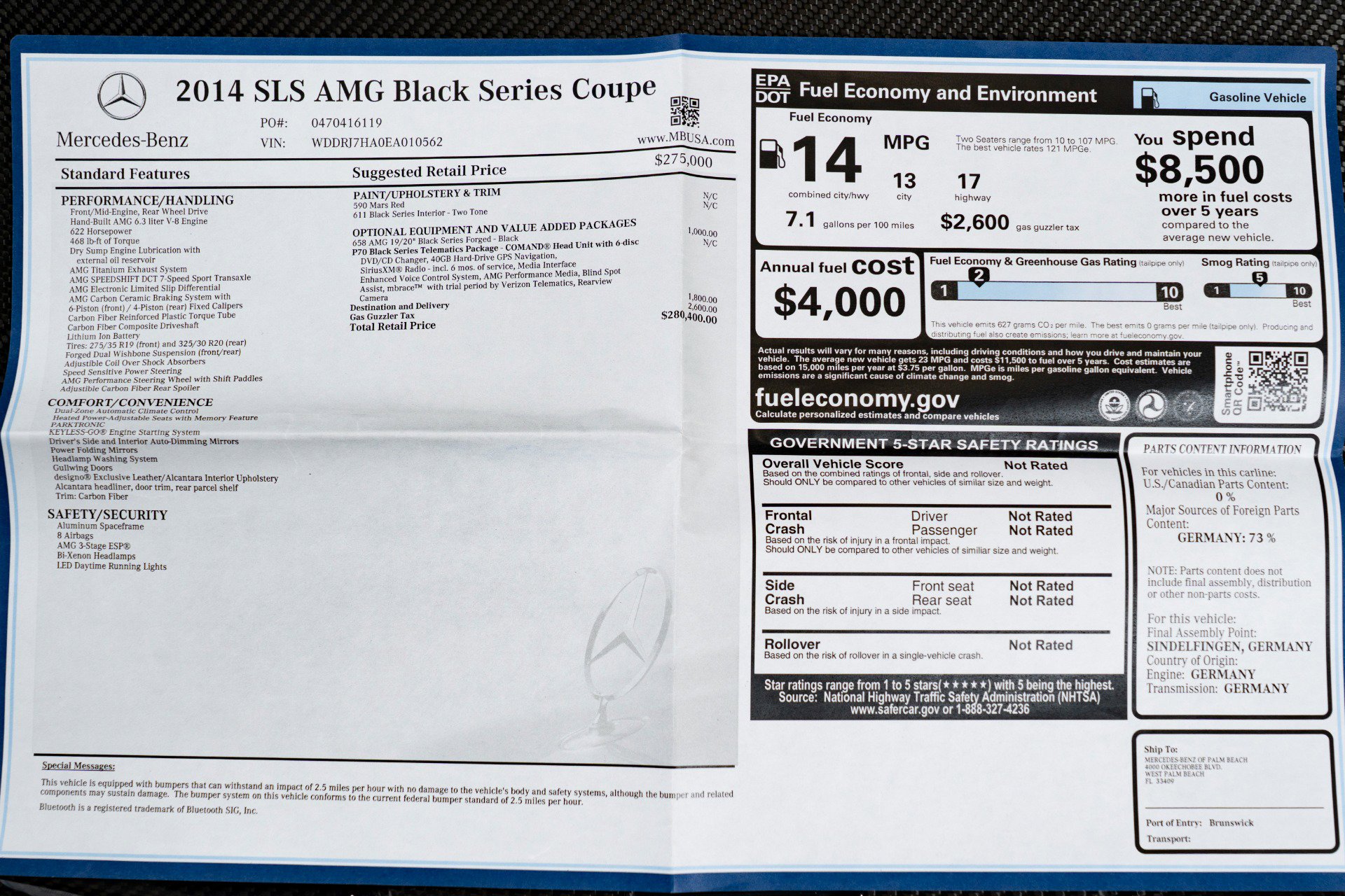 Used 2014 Mercedes-Benz SLS AMG Black Series image 43