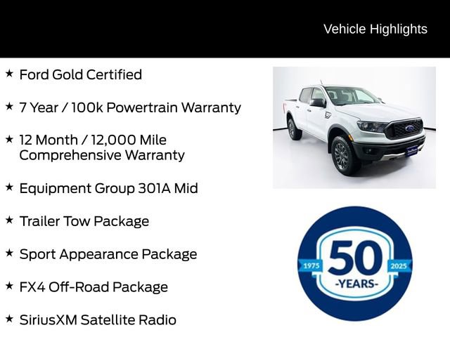 Certified 2022 Ford Ranger XLT w/ Equipment Group 301A Mid image 6