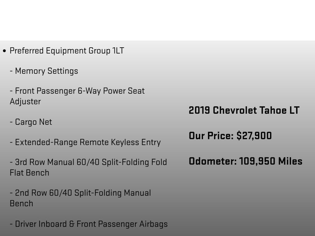 Used 2019 Chevrolet Tahoe LT AWD/4WD image 6