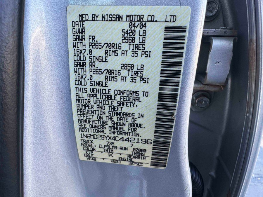 Used 2004 Nissan Frontier S/C image 35