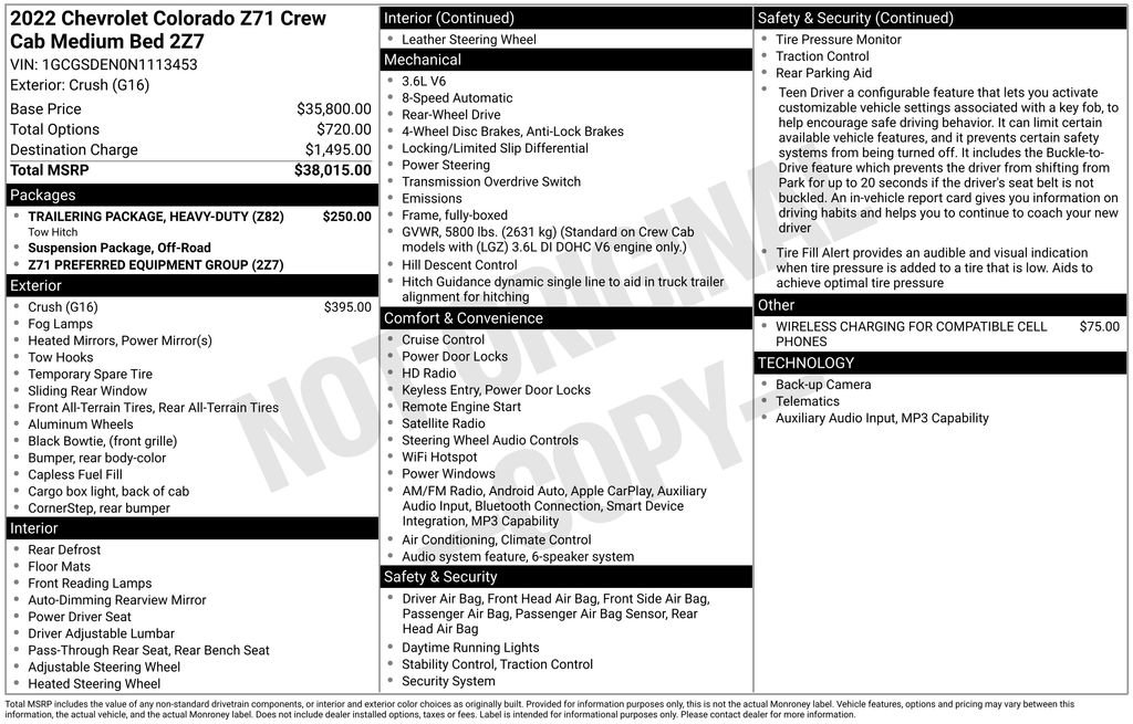 Used 2022 Chevrolet Colorado Z71 image 9