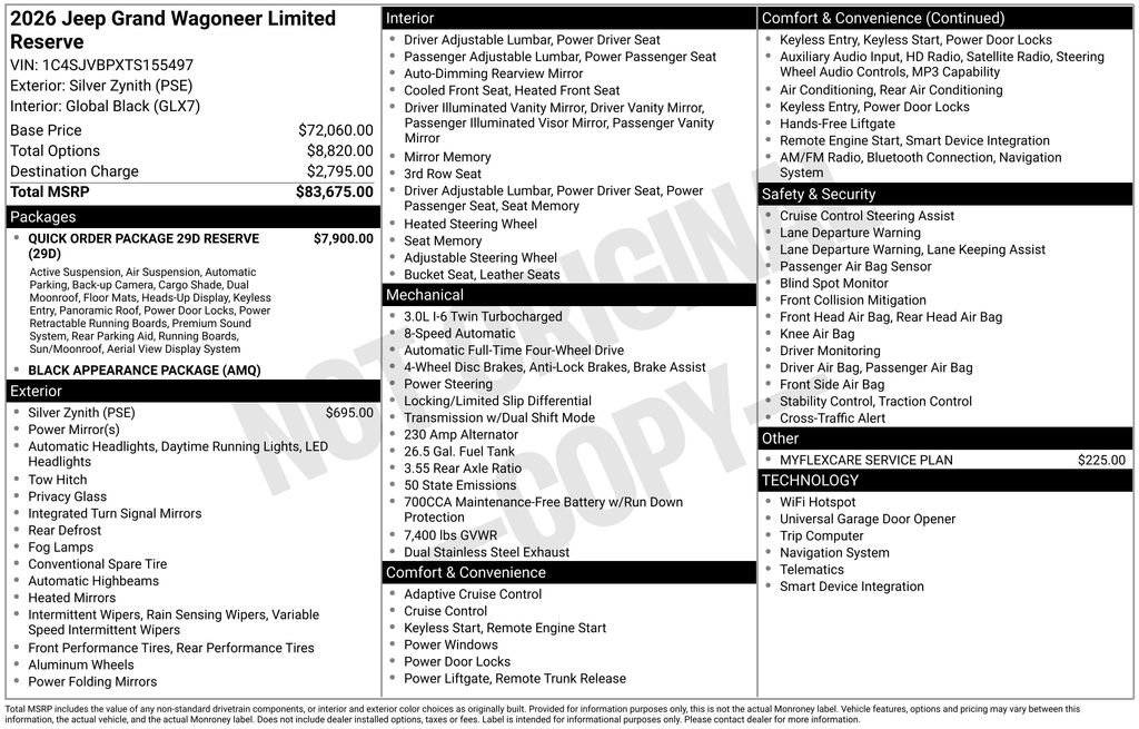 New 2026 Jeep Grand Wagoneer Limited AWD/4WD image 6