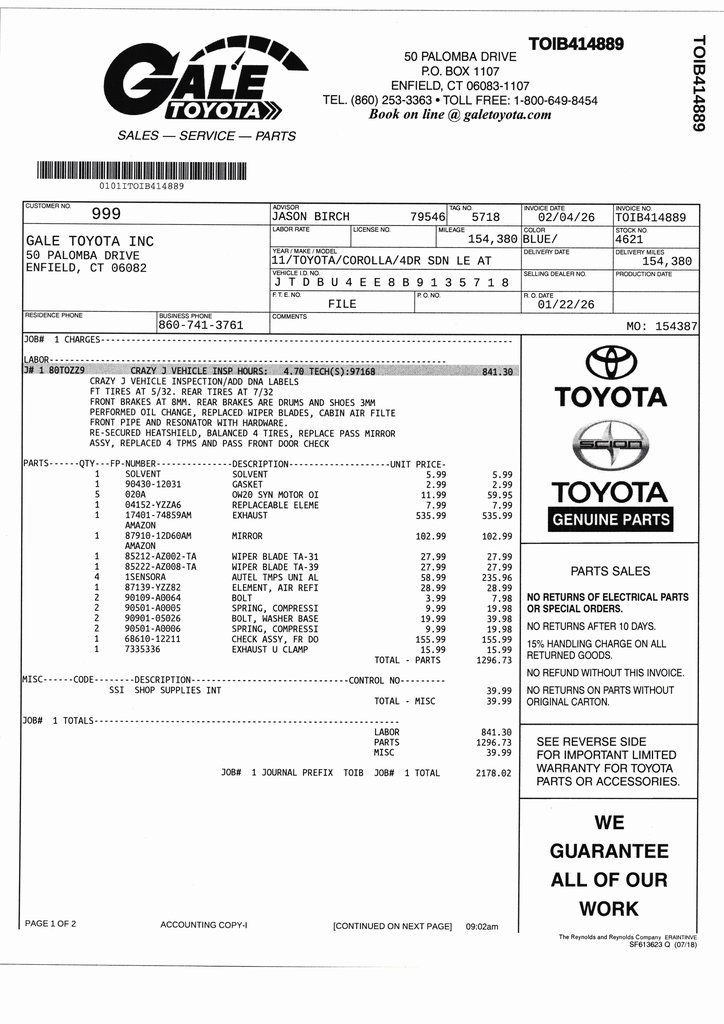 Used 2011 Toyota Corolla LE image 10