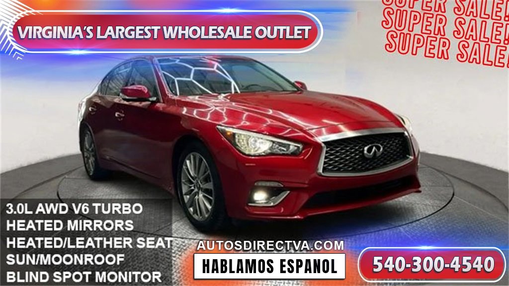 Used 2022 INFINITI Q50 Luxe w/ Cargo Package image 1