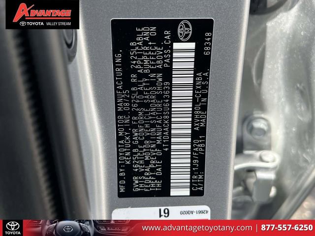 Certified 2025 Toyota Camry LE FWD image 22