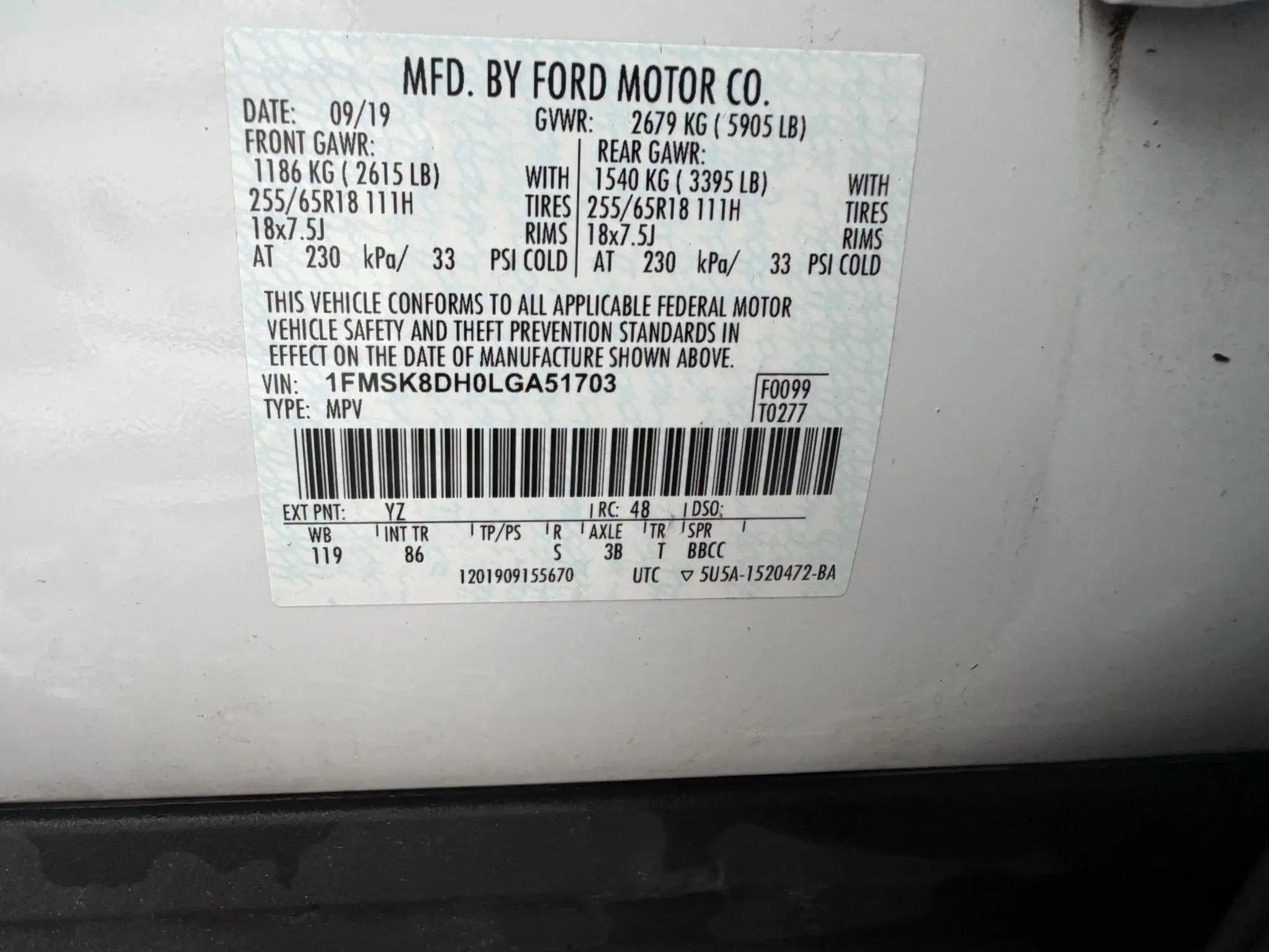 Used 2020 Ford Explorer XLT w/ Comfort Package image 34