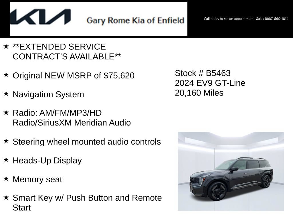 Certified 2024 Kia EV9 GT-Line AWD/4WD image 15