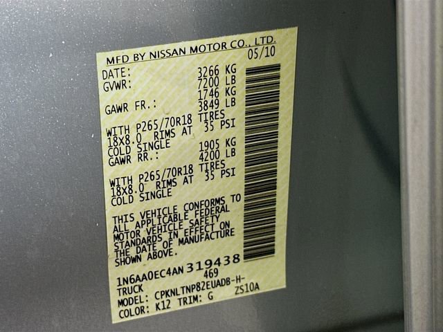 Used 2010 Nissan Titan SE w/ SE Value Truck Pkg image 30