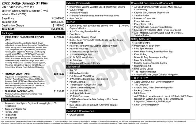 Certified 2022 Dodge Durango GT image 9