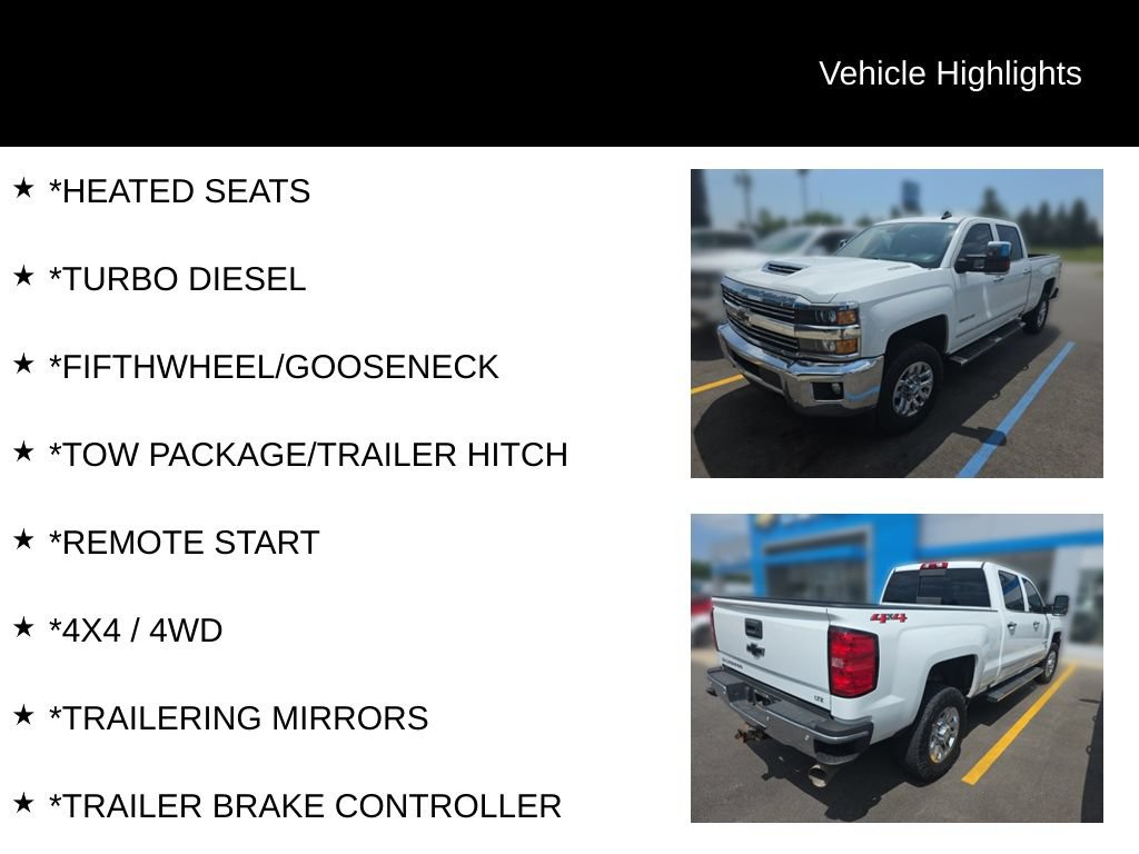 Used 2019 Chevrolet Silverado 2500 LTZ w/ Duramax Plus Package AWD/4WD image 5