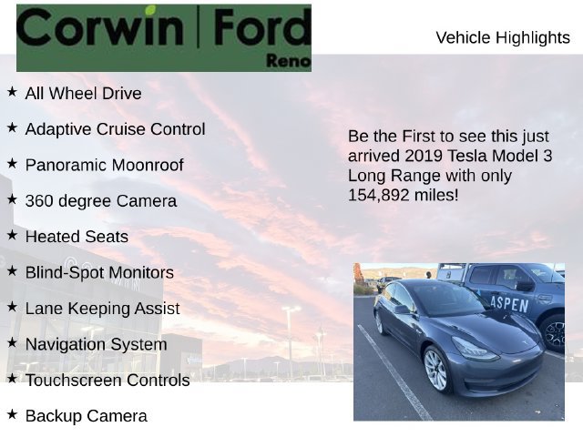 Used 2019 Tesla Model 3 Long Range AWD/4WD image 4