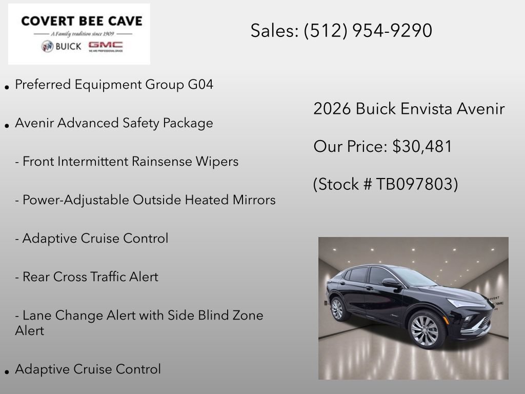 New 2026 Buick Envista Avenir FWD image 6