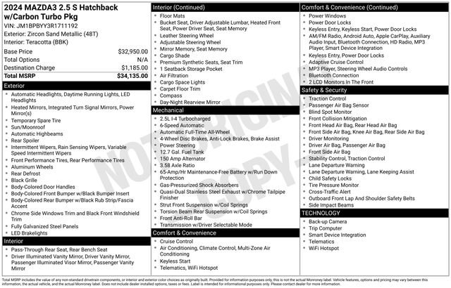Certified 2024 MAZDA MAZDA3 s image 24