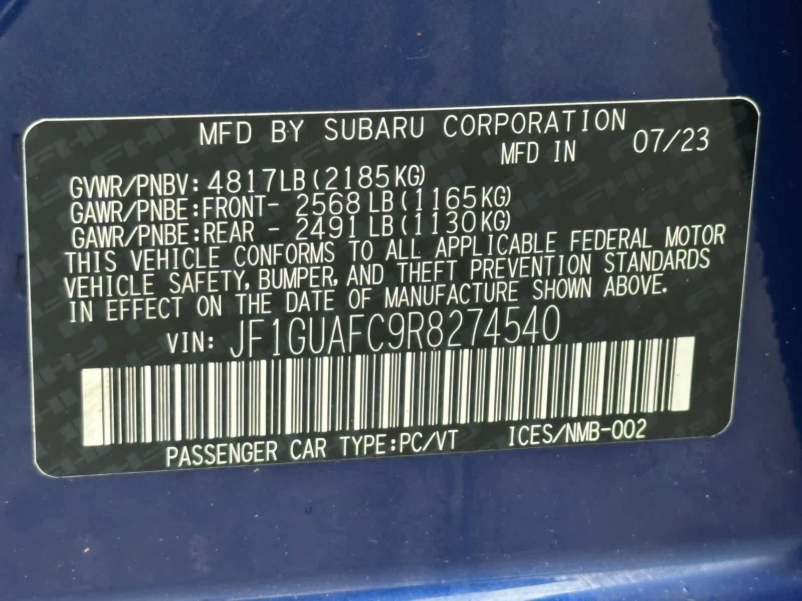 Certified 2024 Subaru Impreza 2.0i Sport AWD/4WD image 31