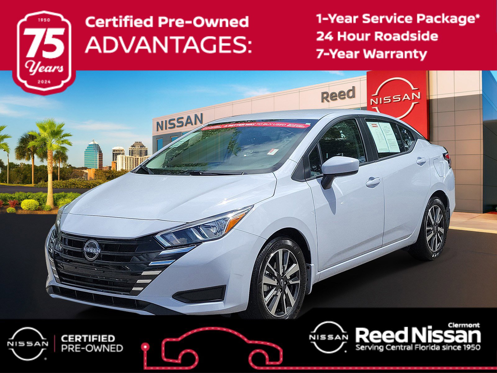 Certified 2024 Nissan Versa SV w/ Trunk Package FWD image 1