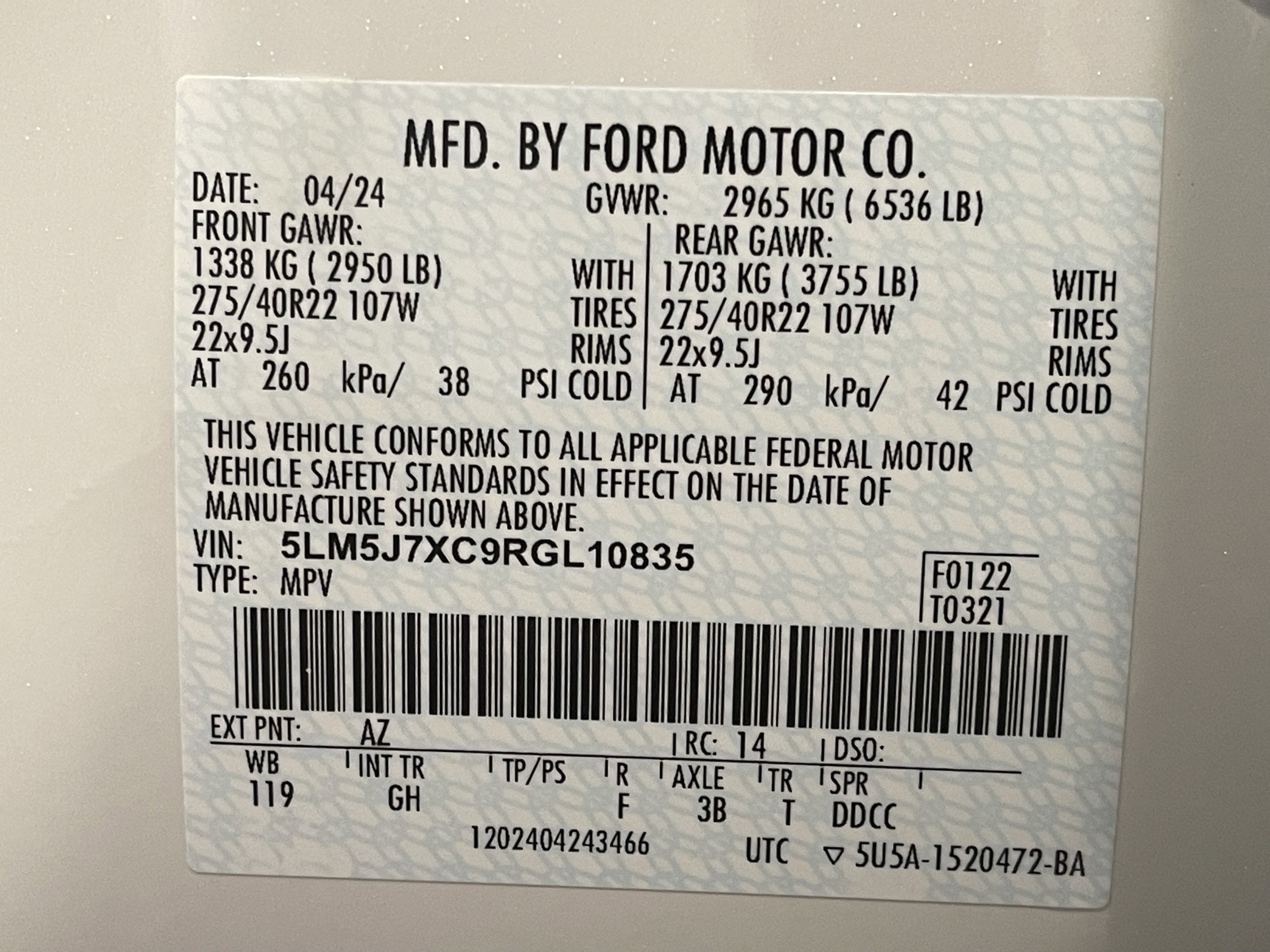 Used 2024 Lincoln Aviator Reserve w/ Equipment Group 201A AWD/4WD image 25