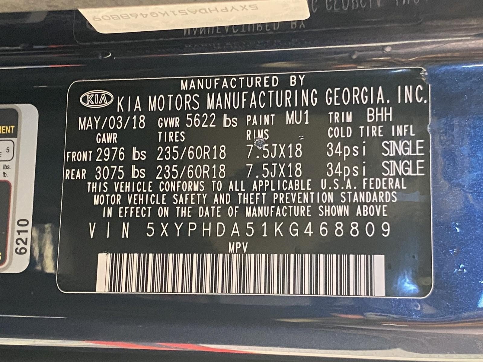 Used 2019 Kia Sorento EX w/ EX Touring Package AWD/4WD image 27