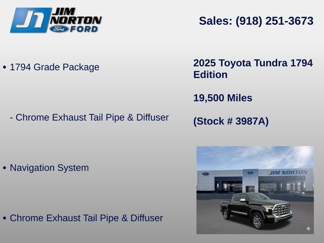Used 2025 Toyota Tundra 1794 Edition AWD/4WD image 11