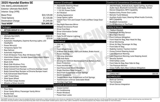 Used 2025 Hyundai Elantra SE FWD image 7