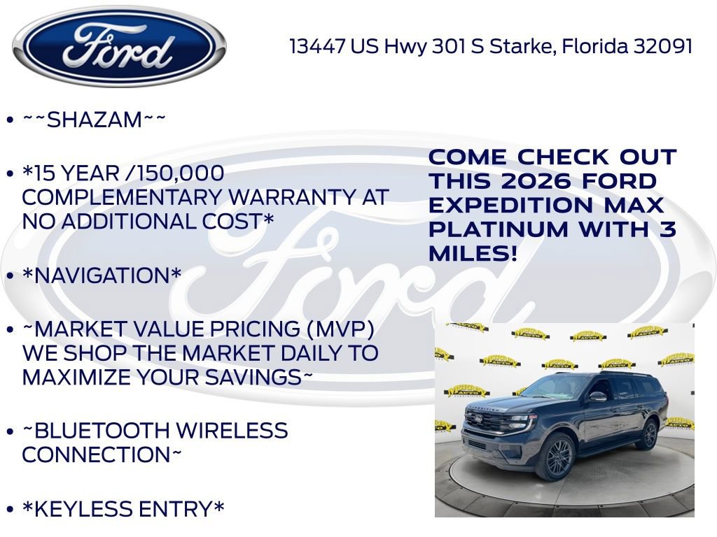 New 2026 Ford Expedition Max Platinum w/ Stealth Appearance Package AWD/4WD image 5