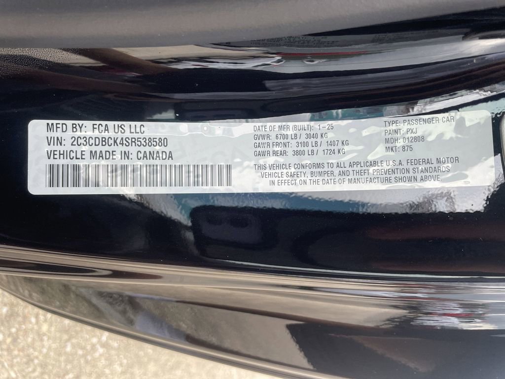 New 2025 Dodge Charger R/T w/ Quick Order Package 25M R/T image 25